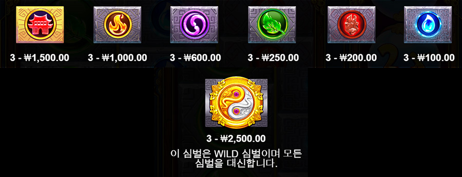 엘리멘탈 잼스 메가웨이 3 엘리멘탈 잼스 메가웨이 슬롯 게임 심볼 종류